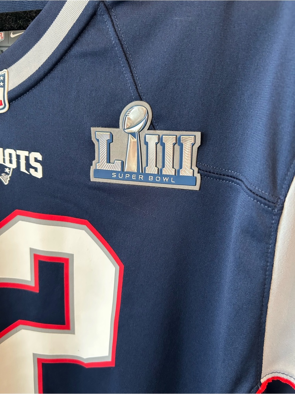 NFL Patriots Tom Brady #12 Super Bowl LIII Nike On Field Jersey XL - Picture 2 of 13